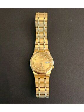 Vintage MINT / Case Seiko 5 7S26-01B0 Gold Exhibition Case Automatic 21 Jewels